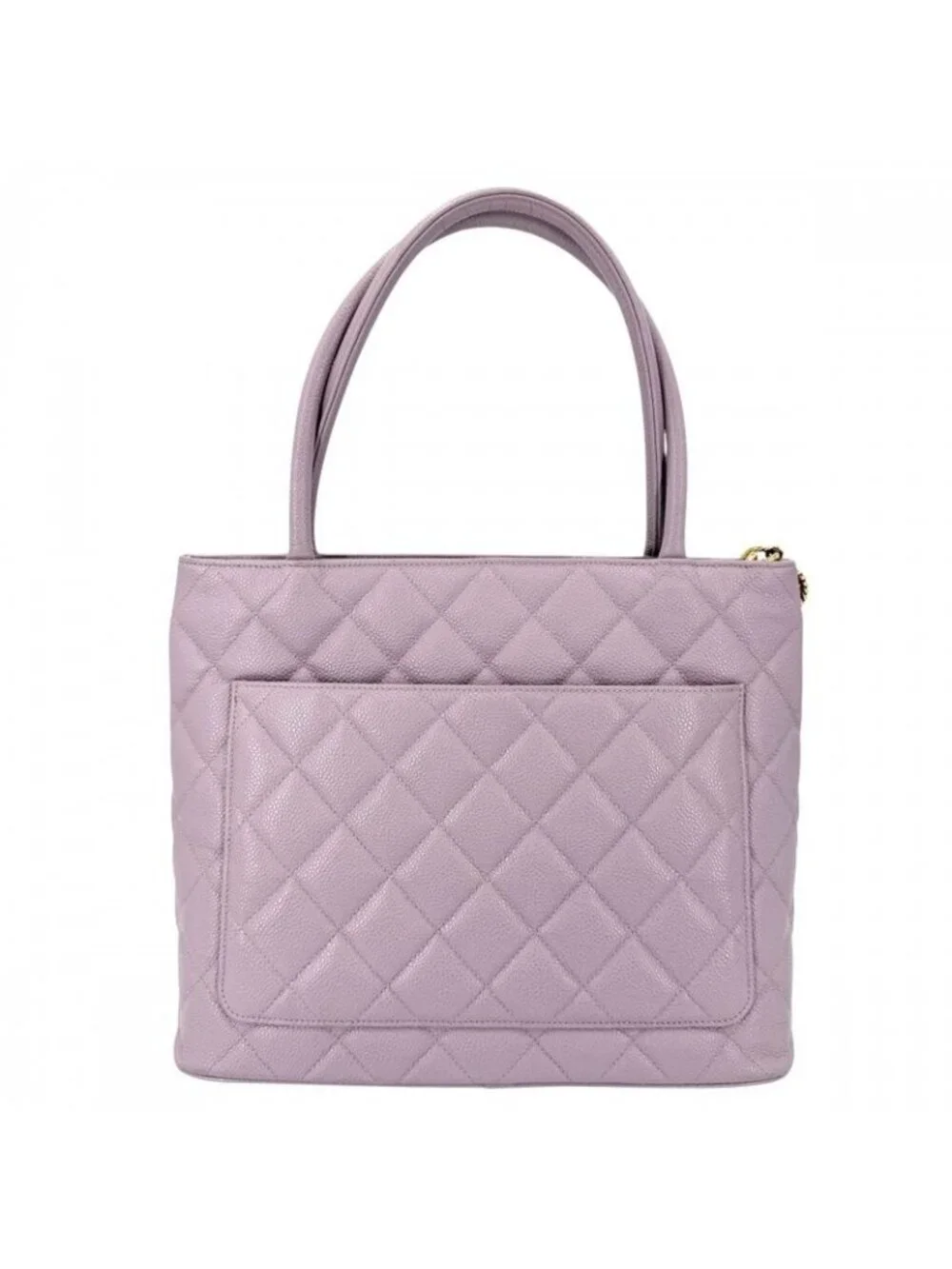 ★SOLD★ Chanel Handbag Quilted Medallion Tote CC Logo Shoulder Caviar Leather - Picture 2 of 14